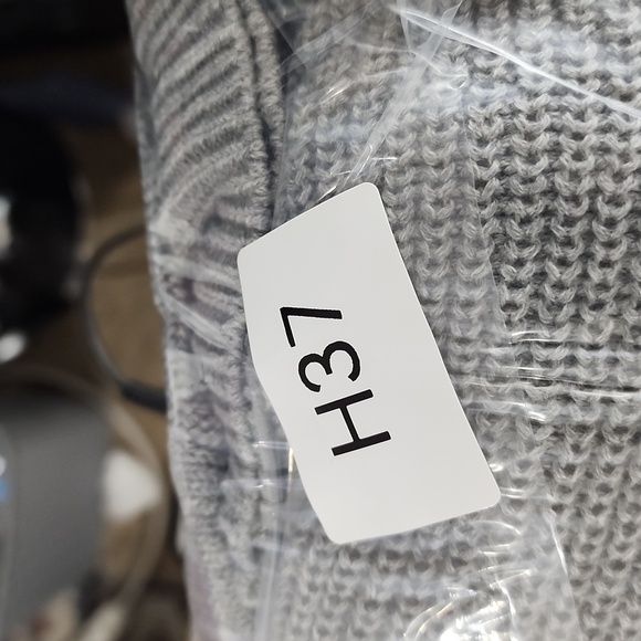 NEW Hudson Los Angeles Cotton Button-Up Cardigan Sweater Gray Womens L - Picture 7 of 7